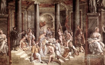 baptism of christ Painting - The Baptism of Constantine Renaissance master Raphael